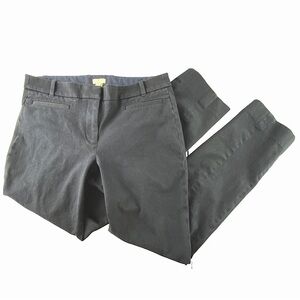 J. Crew Navy Blue Slim Ankle Cropped Pant, 6